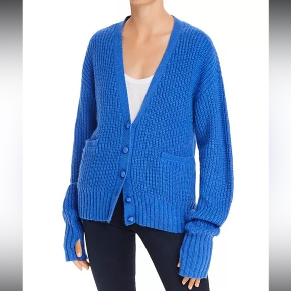 REBECCA MINKOFF Kerry Oversized Five-Button Cardigan Size M - Picture 1 of 10